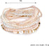 Pingyongchang Bohemian Stackable Bead Bracelets for Women Multilayer Stretch Bangles Bracelet Set Handmade Multicolor Crystal Beaded Bracelets Set...