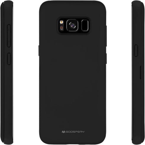 GOOSPERY Galaxy S8 Wallet Case with Card Holder, Protective Dual Layer Bumper Phone Case (Black)...