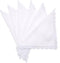 Selected Hanky Women's Wedding Handkerchief with Lace, Ladies Hankies for Embroidery and Wedding, Handkerchiefs of Textile...