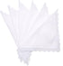 Selected Hanky Women's Wedding Handkerchief with Lace, Ladies Hankies for Embroidery and Wedding, Handkerchiefs of Textile...
