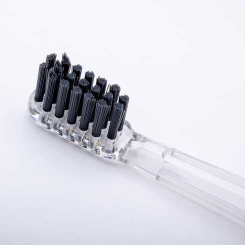 Ionic Toothbrush Replacement Brush Heads Refill, 4 Count -3 Row Honeycomb Point Bristle, Binchotan Charcoal and Silver Ions...