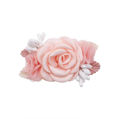 Flower Hair Clips Set for Baby Girl Lightweight Floral Hair Bow Accessories with Boutique Fully Lined Alligator Clip 3pcs for Toddler Teens Gifts...
