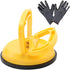 MAKERELE Glass Suction Cup Vacuum Window Lifter 4.7", Yellow Plastic Suction with Handles, for Glass,Tiles, Mirror, Granite Lifting and Objects Mo...