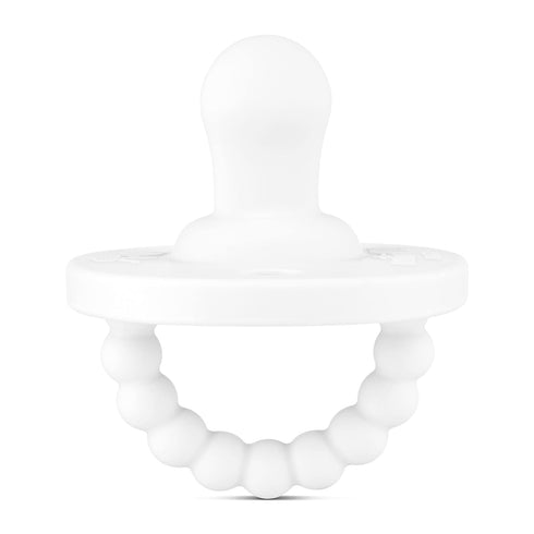 Ryan & Rose Cutie PAT Pacifier Teether (Flat, White)...