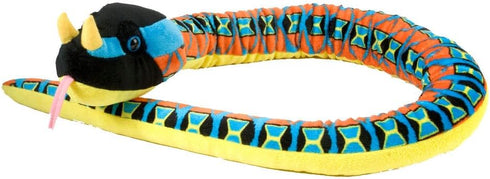 Wild Republic Snake Plush, Stuffed Animal, Plush Toy, Gifts for Kids, Rhino Viper 54 Inches...