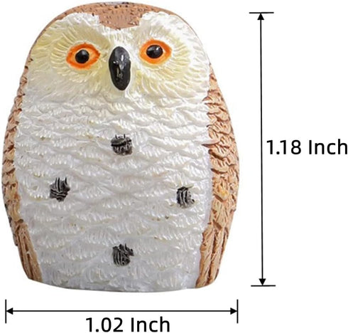 Mini Owls Fairy Garden Accessories, Owl Miniature Figurines Fairy Garden Decor for Micro Landscape, Plant Pots, Bonsai Craft Decor, Party Decorati...