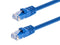 Monoprice 14FT 24AWG Cat6 550MHz UTP Ethernet Bare Copper Network Cable - Blue...