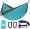 Outdoors Parachute Hammock Single with 2 Tree Straps, Portable Lightweight Nylon Comfortable for Backpacking, Camping, Travel, Beach, Backyard, Pa...