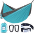 Outdoors Parachute Hammock Single with 2 Tree Straps, Portable Lightweight Nylon Comfortable for Backpacking, Camping, Travel, Beach, Backyard, Pa...