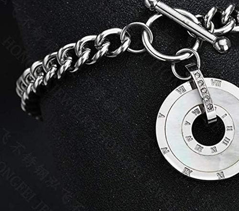 OT Clasp, Penta Angel Tibetan Style Stainless Steel Round IQ Toggle Clasp Clip Craft DIY Necklace Chain Bracelets Findings Jewelry Making, 30 Sets...