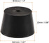 MECCANIXITY Rubber Tapered Plug 33mm to 41mm with Hole Test Tubes Bungs Stopper Black for Lab Home...