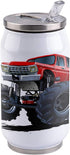 14oz Stainless Steel Tumbler with Lid & Straw-Double Wall Vacuum Insulated Travel Mug,Tractors Monster Truck Water Bottle Coffee Beverage Drinks C...