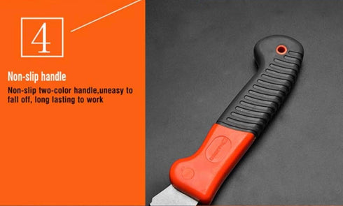 Edward Tools Electrician Straight Blade Knife - Lockback Folding Design Utility Knife - Stainless Steel Knife Cable Stripping, Cutting Insulation,...