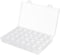 Gospire Small 28 Grids Diamond Box Clear Plastic Jewelry Craft Storage Container Diamond Painting Embroidery DIY Art Craft Accessory Organizer Cas...