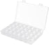 Gospire Small 28 Grids Diamond Box Clear Plastic Jewelry Craft Storage Container Diamond Painting Embroidery DIY Art Craft Accessory Organizer Cas...