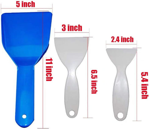 Plastic Refrigerator Ice Shovel Ice Scraper Snow Remover Cleaning Freezer Frost Shovel Ice Remover Scoop Set of 3...