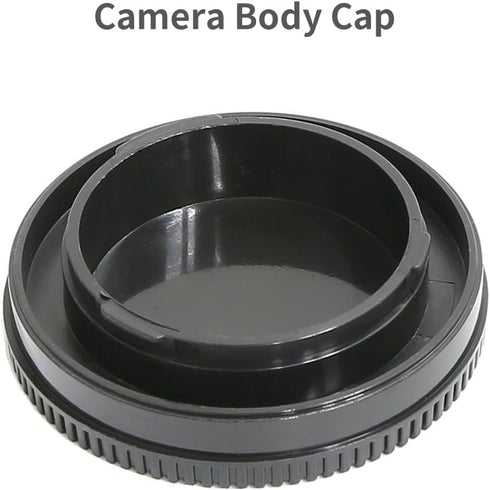2 Pack Rear Lens Cap and Camera Body Cap Cover Kit for Sony A9 A7 A7II A7III A7IV A7S II III A7R II III A7RIV A7RV A7CR A7C II A7CII A6700 A6600 A...
