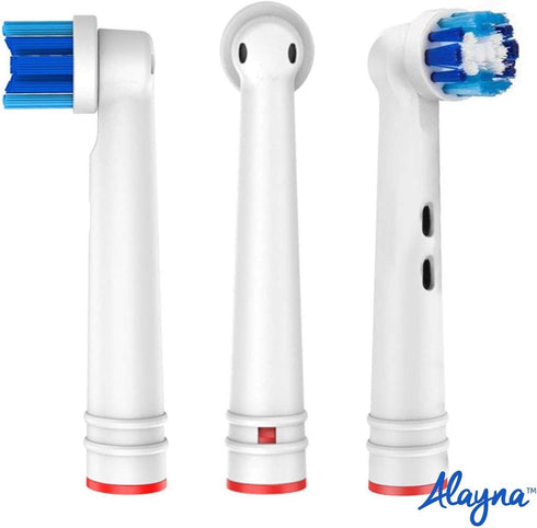 Replacement Brush Heads Compatible with OralB Braun- Pack of 4 Professional Electric Toothbrush Heads- Precision Refills for Oral-b 7000, Clean, O...