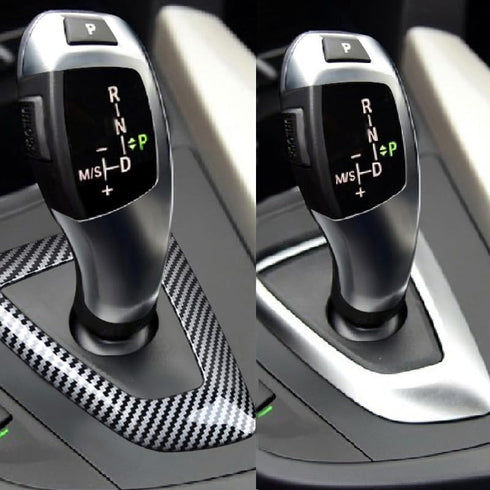 for BMW F20 F21 F22 F23 F30 F34 F35 F32 F33 F36 1 2 3 4 Series 14-18 car Gear Shift Knob Panel Cover Carbon Fiber Pattern Sticker...