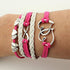 16pcs Handmade Braided Multi Layers Vintage Woven Rope Woven Leather Alloy Owl Infinity Wrap Bangle Bracelets by OUR SUPER DEALS...