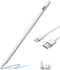 Stylus Pen for Touch Screens with 2 Replacement Tips, Tilt Sensitivity & Palm Rejection Pencil Compatible with iPhone/iPad/Samsung/Android/Tablet ...