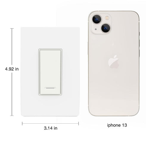 BN-LINK Smart Light Switch with Timer Function, Single Pole, 2.4GHz Wi-Fi in-Wall Switch, Neutral Wire Required, Compatible with Alexa and Google ...