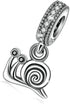 Snail Charm 925 Sterling Silver Animal Charm Lucky Charm Love Charm Anniversary Charm for Pandora Charm Bracelet...