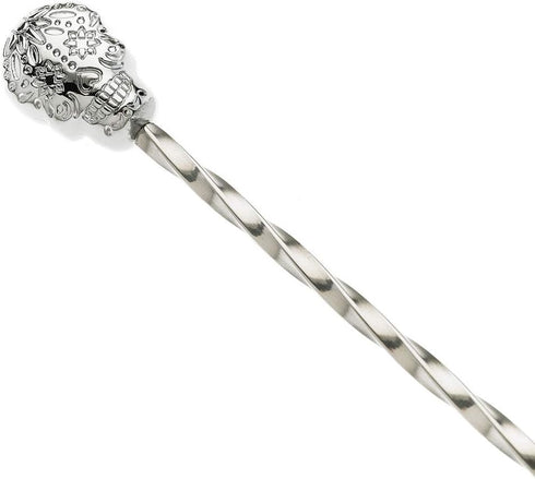 Barfly 13-Inch Bar Spoon, Sugar Skull End...