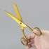 7 Inch Gold Tailor Scissors Golden Straight Recycled Stainless Steel Dressmaker Fabric Shears Tailors Sewing Scissors for Costume Crafts Arts Fabr...