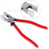 Swpeet Heavy Duty Key Fob Pliers Tool, Metal Glass Running Pliers with Curved Jaws, Studio Running Pliers Attach Rubber Tips Perfect for Key Fob H...