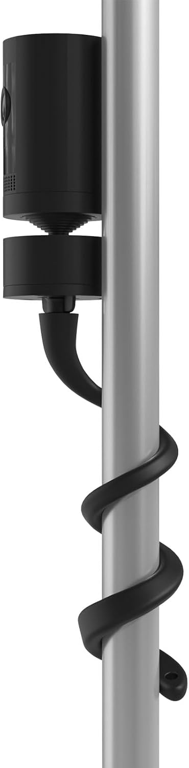 HOLACA Baby Monitor Mount Flexible Twist Stand for Pan-Tilt Mount,with Other 1/4Threaded Hole,Clip Mount Twist Mount with 15cm Hose Clamp Black...