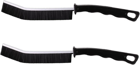 2 Pcs Crevice Cleaning Brush Hard Bristle Gap Brush Multifunctional for Bathroom Household Kitchen Tiles Window Crevice Cleaning Tool (Style 2)...