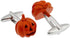 Pumpkin Halloween Jack O Lantern Pair Cufflinks in a Presentation Gift Box & Polishing Cloth...