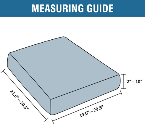 H.VERSAILTEX High Stretch Individual Seat Cushion Covers Sofa Slipcovers Couch Cushion Covers Sofa Covers Featuring Jacquard Textured Twill Fabric...