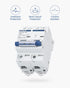 DC Miniature Circuit Breaker, 2 Pole 500V 100 Amp Isolator for Solar PV System, Thermal Magnetic Trip, DIN Rail Mount, High Current DC Disconnect ...