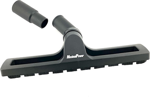 MaximalPower Replacement 12" Vacuum Brush Head Attachment with Adapter for Select Upright and Canister Vacuum Cleaners | 360° Floor Brush Attachme...