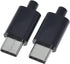 10Set USB 3.1 Type C Male Connector 24 Pin Welding Data Line Interface 24P PCB Board Support Module (Black)...