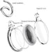 COOLQO IPX8 Waterproof Airtag Holder Compatible with Apple AirTags, AirTag Case Keychain Air Tag Holder, Hard PC AirTags Key Ring Cases Tags Chain...