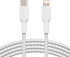 Belkin BoostCharge Nylon Braided USB C to Lightning Cable 6.6ft/2M - MFi Certified 18W Power Delivery iPhone Charger Cord - Apple Charger USB C Ca...