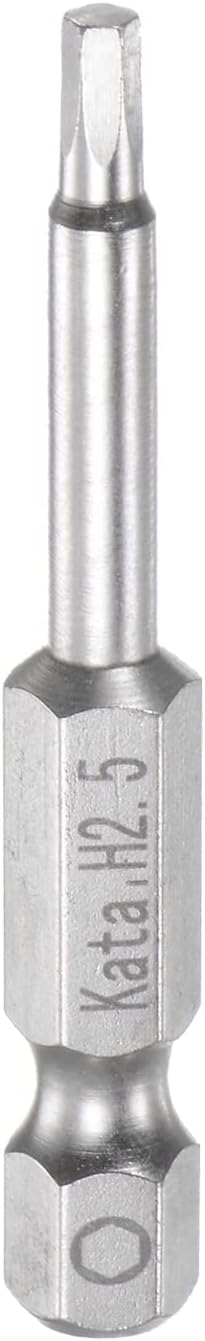 H2.5 Hex Screwdriver Bit 1/4" Hex Shank 2" Length Magnetic Screw Driver Power Tool...