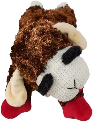 Multipet Officially Licensed Brown Mini Lamb Chop, 6" Plush Squeak Pet Toy...