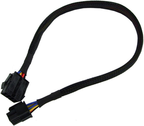 Phobya Extension Cable, 8-Pin ATX PSU or EPS12V, 45cm, Sleeved, Black...