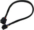 Phobya Extension Cable, 8-Pin ATX PSU or EPS12V, 45cm, Sleeved, Black...