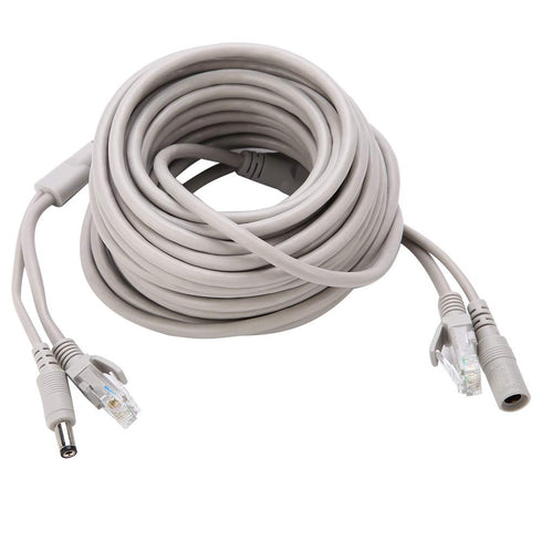 Dioche CCTV Cable, 10M AHD Video Power Cable for CCTV Security Camera Surveillance System, 2.1mm DC Power Connector...