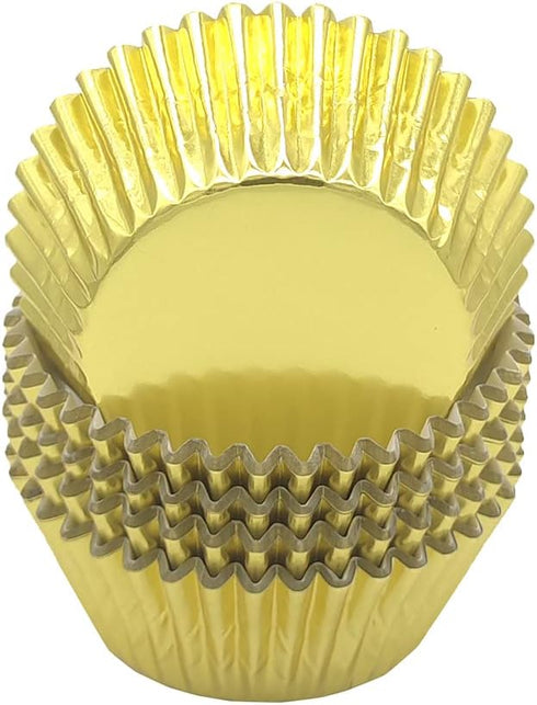 Standard Gold Foil Cupcake Liners Muffin Baking Cups for Party and More, 100-Count...