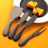 4 Pieces Cheese Knives Set, Premium Stainless Steel Cheese Slicer Cheese Cutter Perfect for Parties Wedding Christmas Birthday - Matte Black...