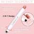 Go Ho Shimmer Cream-to-Powder Eyeshadow Stick,2 in 1 Eyeshadow Pencil Crayon Eye Brightener Stick,Smooth Easy To Color Waterproof,08 Pink White Sh...