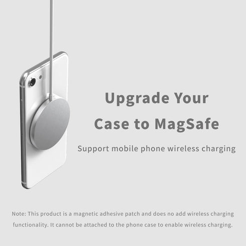 1.4mm Magnetic Wireless Charging Magsafe Ring Sticker for Magsafe Phone Mount, Upgrade Bulit-in Magnet for Wireless Charging, Phone Case, Car Hold...