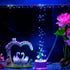 Aquarium Ornaments -Resin Heart Shaped Swan Aquarium Supplies for Theme Decorations Fish Tank Aquatic Plants Accessories...