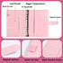 AUSTARK 100 Envelopes Money Saving Challenge, A5 Cash Saving Binder with 100 Envelopes & Tracker to Save $5050 (Pink)...